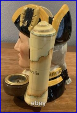 Royal Doulton Character Jug Captain James Cook D7077 Large Size 1996 Limited Ed