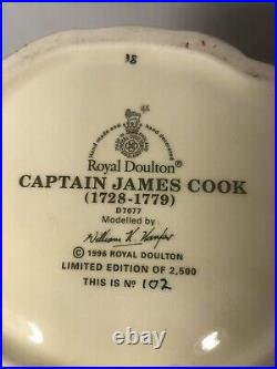 Royal Doulton Character Jug Captain James Cook D7077 (Ltd. Ed. 2500)