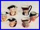 Royal Doulton Character Jug Collection 6 Pieces Williamsburg Series Pair