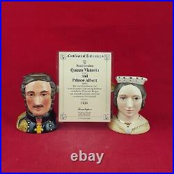 Royal Doulton Character Jug D7073 D7072 Prince Albert & Queen Victoria 7508 RD