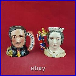 Royal Doulton Character Jug D7073 D7072 Prince Albert & Queen Victoria 7508 RD