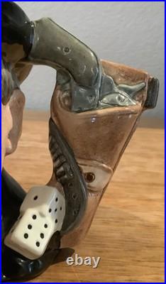 Royal Doulton Character Jug Doc Holliday D6731 Mid-size 1984 Wild West Collectio