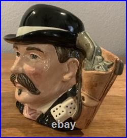 Royal Doulton Character Jug Doc Holliday D6731 Mid-size 1984 Wild West Collectio