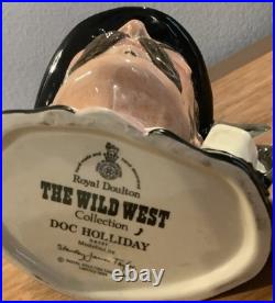 Royal Doulton Character Jug Doc Holliday D6731 Mid-size 1984 Wild West Collectio