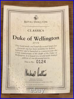 Royal Doulton Character Jug Duke of Wellington D7170 Large Size 2001 Limited Ed