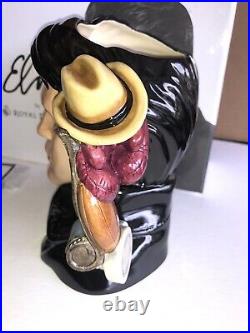 Royal Doulton Character Jug Elvis Stand Up EP5 Mint In Box Old store Stock