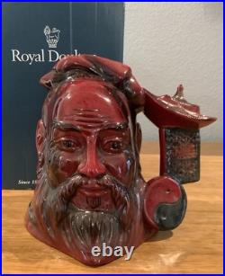 Royal Doulton Character Jug Flambé Confucius D7003 Large Limited Edition