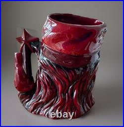 Royal Doulton Character Jug Flambé The Wizard D7239 Large Limited Edition-Rare