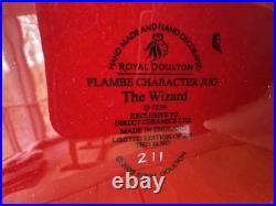 Royal Doulton Character Jug Flambé The Wizard D7239 Large Limited Edition-Rare
