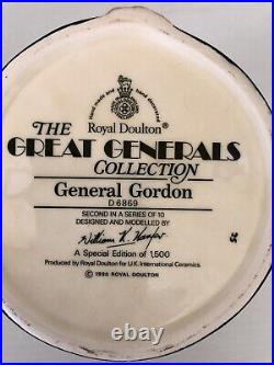 Royal Doulton Character Jug GENERAL GORDON 6869 with COA (Ltd. Ed. 1500)