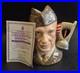 Royal Doulton Character Jug General Dwight Eisenhower D6937 LTD ed. COA, Mint