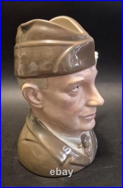 Royal Doulton Character Jug General Dwight Eisenhower D6937 LTD ed. COA, Mint