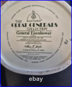 Royal Doulton Character Jug General Dwight Eisenhower D6937 LTD ed. COA, Mint