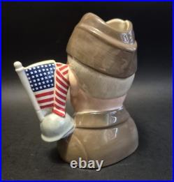 Royal Doulton Character Jug General Dwight Eisenhower D6937 LTD ed. COA, Mint