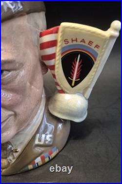 Royal Doulton Character Jug General Dwight Eisenhower D6937 LTD ed. COA, Mint