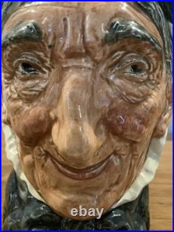 Royal Doulton Character Jug Granny Toothless D5521 Large 1940s Logo Only