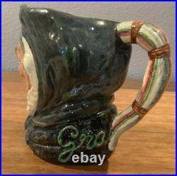 Royal Doulton Character Jug Granny Toothless D5521 Large 1940s Logo Only