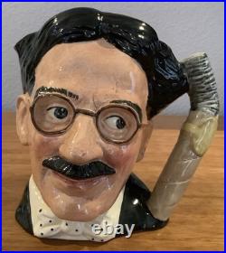 Royal Doulton Character Jug Groucho Marx D6710 Large 1983