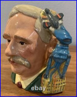 Royal Doulton Character Jug H. G. Wells D7095 Large 1998 Limited Edition Signed Royal Doulton Character Jug H. G. Wells D7095 Large 1998 Limited Edition Signed