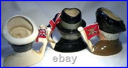 Royal Doulton Character Jug Heroic Leaders Set D6849 6850 6851 Ltd Ed D4