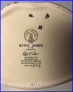 Royal Doulton Character Jug KING JOHN D7125 (Ltd. Ed. 1500)