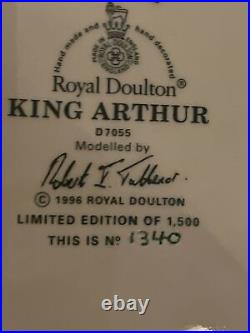 Royal Doulton Character Jug King Arthur D7055 (Ltd. Edition of 1500) 1340 CofA