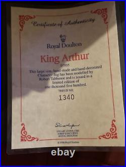 Royal Doulton Character Jug King Arthur D7055 (Ltd. Edition of 1500) 1340 CofA