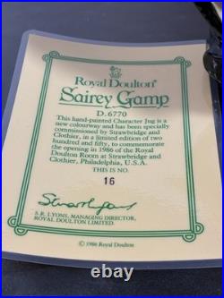 Royal Doulton Character Jug Large (CJL) Sairey Gamp Colorway D6770 #16/250