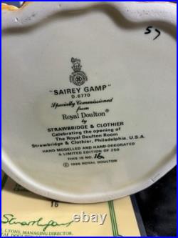 Royal Doulton Character Jug Large (CJL) Sairey Gamp Colorway D6770 #16/250