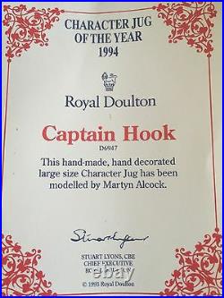 Royal Doulton Character Jug Large Captain Hook D6947