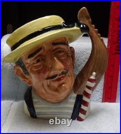 Royal Doulton Character Jug Large GONDOLIER D6589 4 Lines Registration