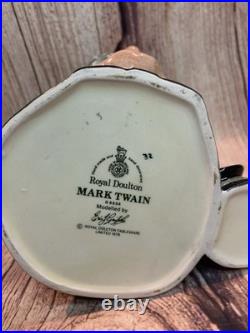 Royal Doulton Character Jug Large Mark Twain D6654