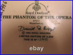 Royal Doulton Character Jug Large Phantom of the Opera D7017 MINT