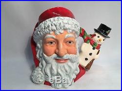 Royal Doulton Character Jug Large Size Santa Claus with Snowman Handle D7238