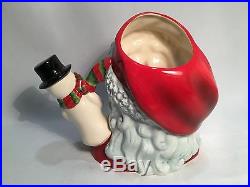 Royal Doulton Character Jug Large Size Santa Claus with Snowman Handle D7238