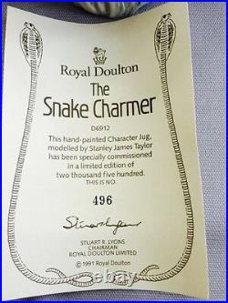 Royal Doulton Character Jug Large The Snake Charmer D6912