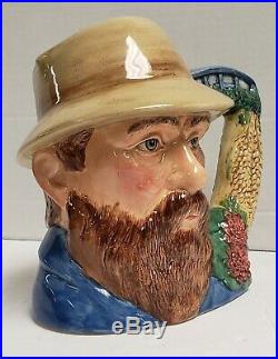 Royal Doulton Character Jug Large Toby Mug Claude Monet D7150 7-1/4 2000