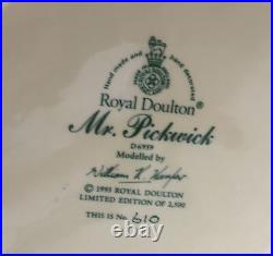 Royal Doulton Character Jug Mr PICKWICK Rare 2nd VERSION D6959 Exc