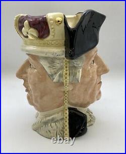Royal Doulton Character Jug Mug George III/George Washington Large D6749 1985
