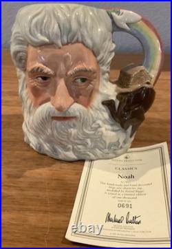 Royal Doulton Character Jug Noah D7165 Large 2001 Limited Ed. WithCOA