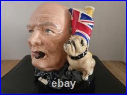 Royal Doulton Character Jug Of The Year 1992 Winston Churchill D6907 7 Large