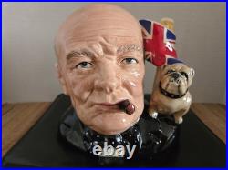 Royal Doulton Character Jug Of The Year 1992 Winston Churchill D6907 7 Large