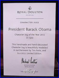 Royal Doulton Character Jug President Barack Obama D7300 MIB