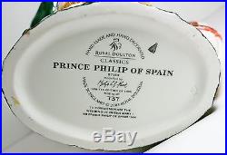 Royal Doulton Character Jug Prince Philip Of Spain D7189 Box & COA Limited 737