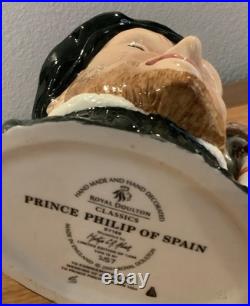 Royal Doulton Character Jug Prince Philip of Spain D7189 Large 2003 Limited Ed