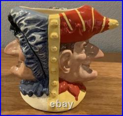 Royal Doulton Character Jug Punch & Judy D6946 Large 1993 Limited Ed 2-Sided