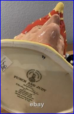 Royal Doulton Character Jug Punch & Judy D6946 Large 1993 Limited Ed 2-Sided