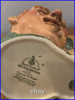 Royal Doulton Character Jug Quasimodo D7108 Large Limited Edition, Box, COA 1998