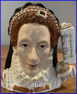 Royal Doulton Character Jug Queen Elizabeth I D7180 Large 2003Jug of the Year