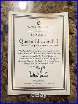Royal Doulton Character Jug Queen Elizabeth I Limited Edition